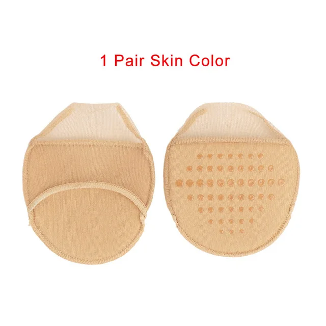 Nude 1Pcs 1/2 пар, высокий каблук, подушка, противоскользящая, силиконовая, в горошек, невидимая стелька для переднего отдела стопы, передние пяточные носки - Цвет: Nude 1Pcs