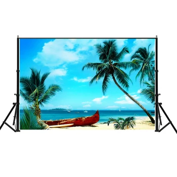 

150*100cm Seaside Beach Photographic Background Horizontal Props Non-woven Photo Backdrop Backgrounds for Photo Shoot Wedding