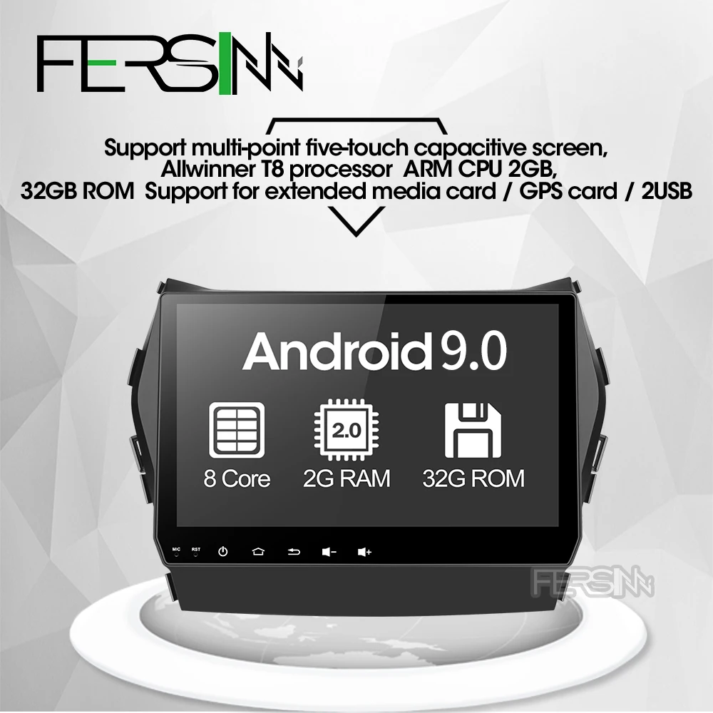 Sale Fersinny CIX459060 Android 9.0 T8 Octa Core car dvd gps video radio player 1 din for Hyundai IX45 Santa fe 2013 car navigaton 0 Sale Fersinny CIX459060 Android 9.0 T8 Octa Core car dvd gps video radio player 1 din for Hyundai IX45 Santa fe 2013 car navigaton 0