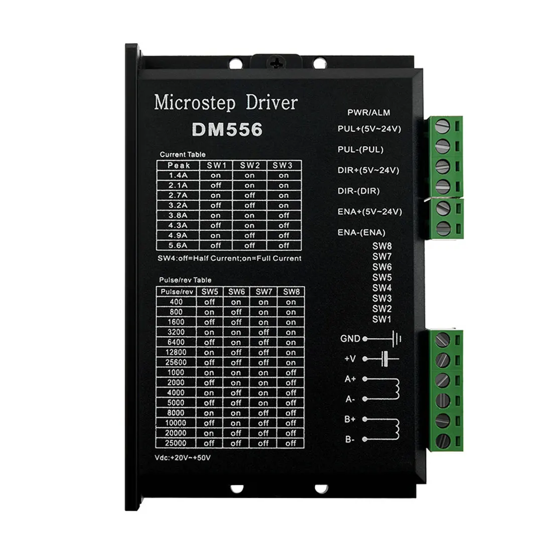 Микро-шаговый двигатель цифровой шаговый двигатель драйвер DM556 контроллер шагового двигателя подходит для привода 57 и 86 двигателя