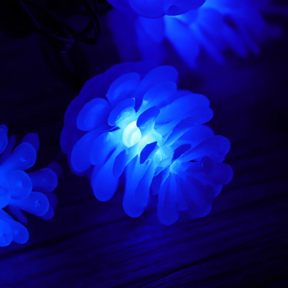 Puseky 20 светодиодный s Pinecone светодиодный струнный светильник Рамадан Рождество Праздник Вечеринка Свадьба год декоративные гирлянды