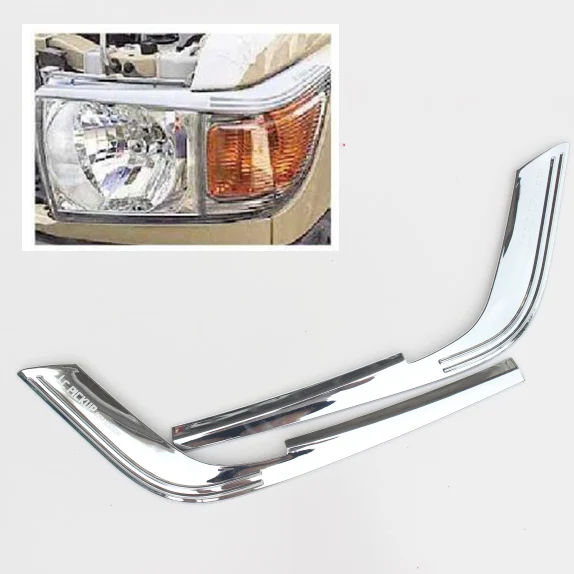 2 шт. автомобильные передние фары для Toyota Land Cruiser 76 LC 70 71 77 79|Хромирование| |