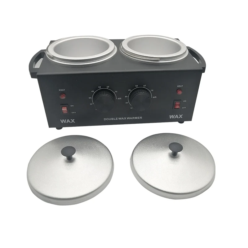 Wax Heater Electric Double Wax Warmer Machine For Hair Removal Double Chamber For Paraffin Salon