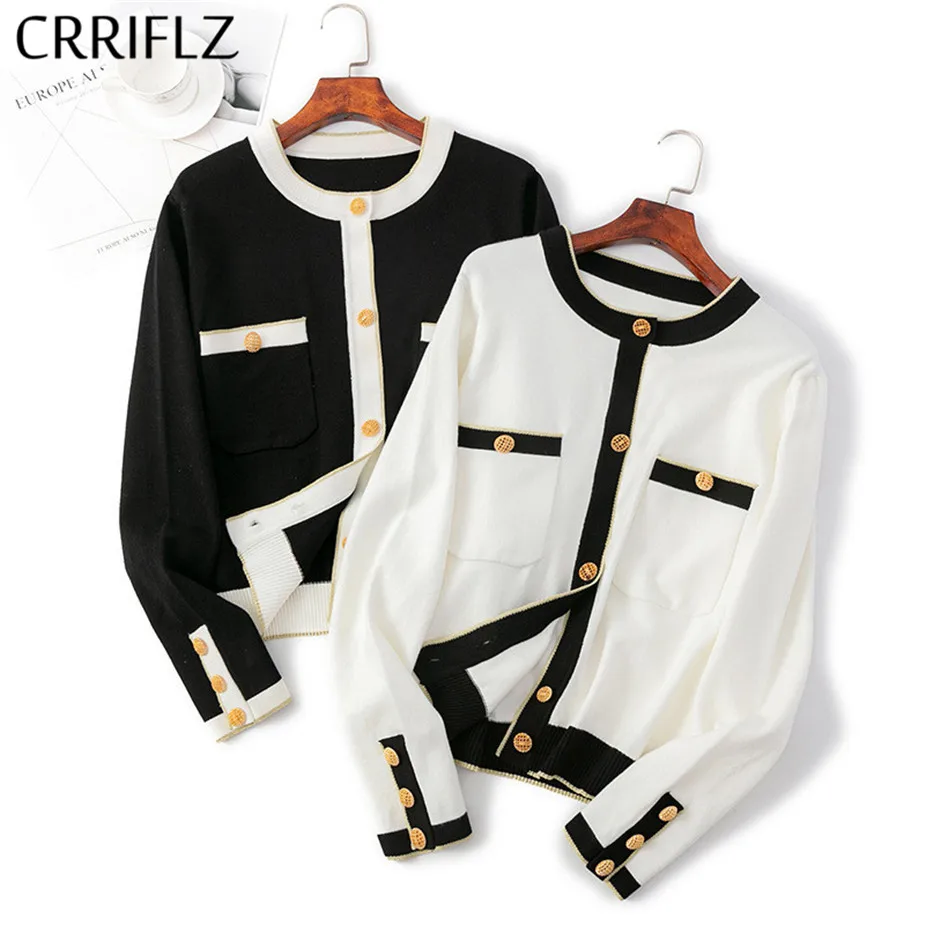 

Autumn And Winter Cardigans Computer Knitted Casual Striped Button Viscose Open Stitch O-neck Full Regular Viscose CRRIFLZ