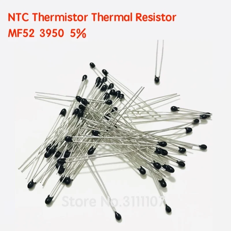 20PCS/LOT MF52AT MF52 MF52B 3950 NTC 5% Thermistor Thermal Resistor 1K ...