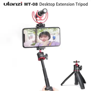 

Ulanzi MT-08 Desktop Tripod With 1/4 Screw To DSLR Cameras Smartphone Microphone LED Light for Vlogging Extendable Tripod Stick
