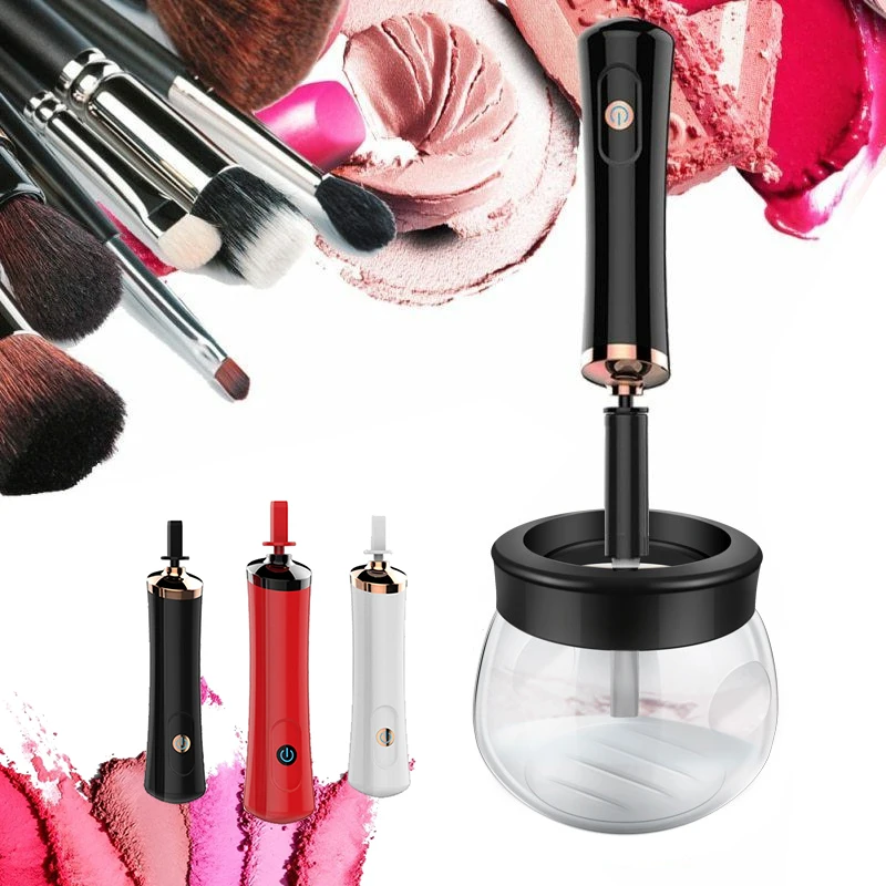 

Electric Makeup Brush Cleaner Convenient Washing Make Up Brushes Cosmetic Dry Wash Cleaning Tools Silicone Quick-drying Machine