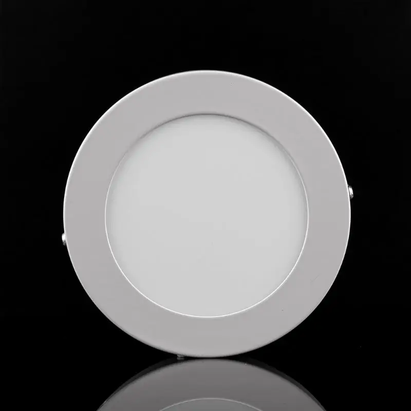 LED Panel Light 6W AC90-265V No Drill Mount Indoor Lighting Round Square Surface Ceiling Lamp For Home Office Hotel