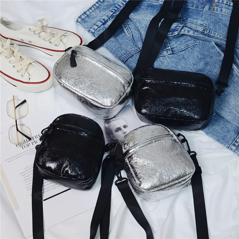 

Bag Women's 2019 New Style Fresh Bag Simple Mixed Colors Shoulder Oblique Bag Mini Square Sling Bag WOMEN'S Bag