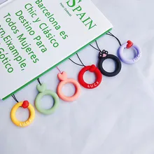 Универсальный ремешок для телефона, Короткие ремни для телефонов, очаровательные кавайные шнурок для сотового телефона для ключей, милые аксессуары для телефонов