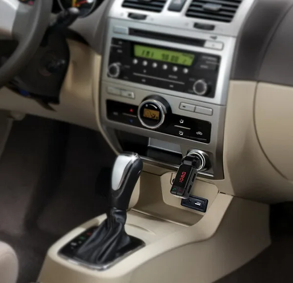 100 шт Bluetooth MP3-плеер автомобильный комплект двойной USB зарядное устройство fm-передатчик громкой связи с Micro SD/TF кард-ридер