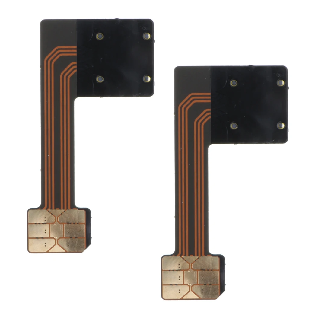 2 Pack Small Dual SIM Card Nano SD Adapter for Samsung Huawei Xiaomi Slim SIM Extender for Android Smartphone