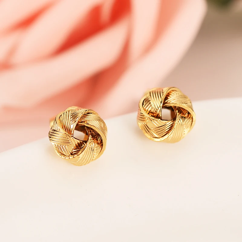 Ethiopian Cross Coptic Earrings for Women Girl Gold silver stud earring Wholesale African Earring Jewelry Eritrea Items gift | Украшения и