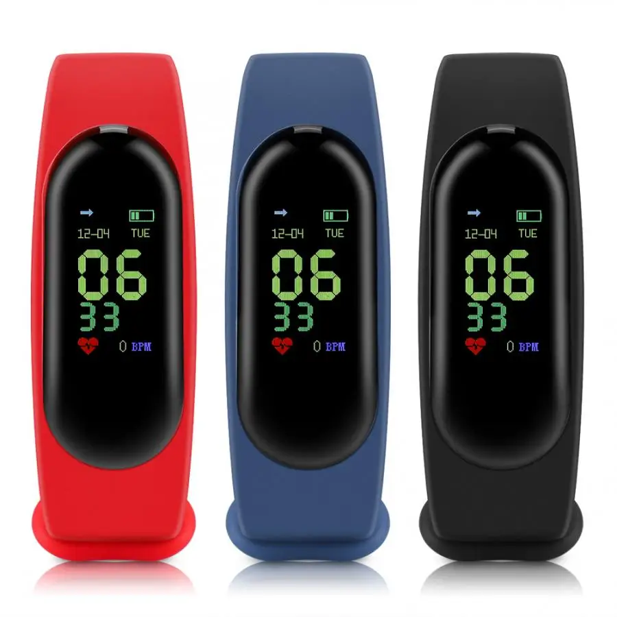 

IP67 Waterproof Heart Rate Fitness Bracelet Blood Pressure Smart Wristband Bracelet Fitness Sleep Monitor Call Message