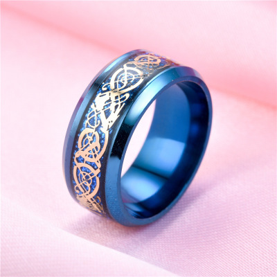 Dragon Ring For Men Women Wedding Stainless Steel Jewelry