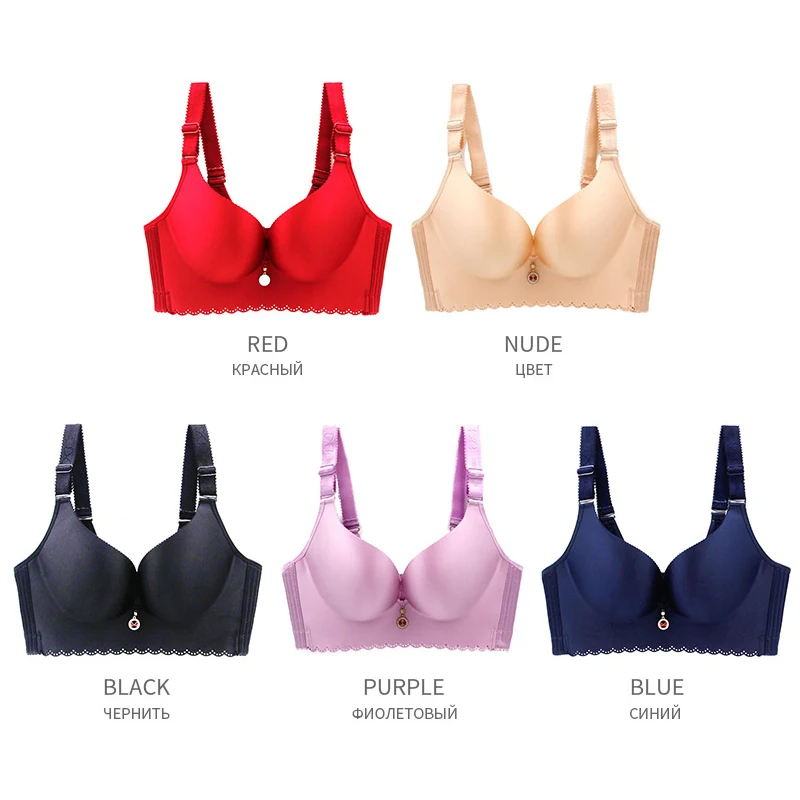Xianqifen strapless sexy lingerie tube top bh bras for women plus size  thinpadded bralette brassiere girl seamless wireless SML