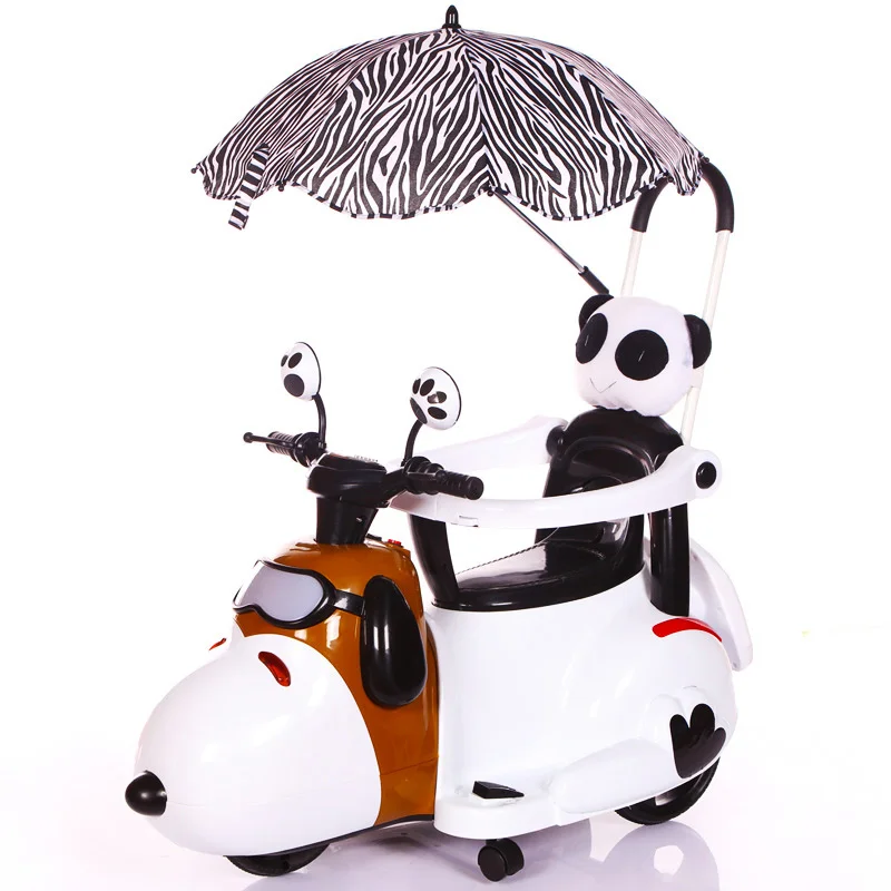 

Children Electric Car Motorcycle Tricycle Boy Girl Baby Kid Outdoor Riding Vehicle Toy Vehicle Tool W Guardrail Pushed Gifts