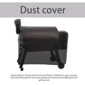 

Washable Drawstring Outdoor Waterproof Anti UV Easy Clean BBQ Grill Cover Heavy Duty Garden Patio Camping Universal Oxford Cloth
