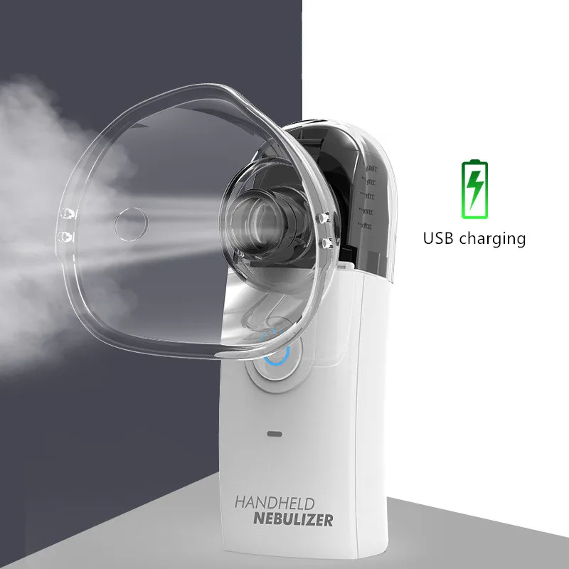 Rechargeable Portable Nebulizer Handheld atomizer Ultrasonic portable micro grid Nebulizer for children Adult phlegm cough|Steaming Devices| - AliExpress