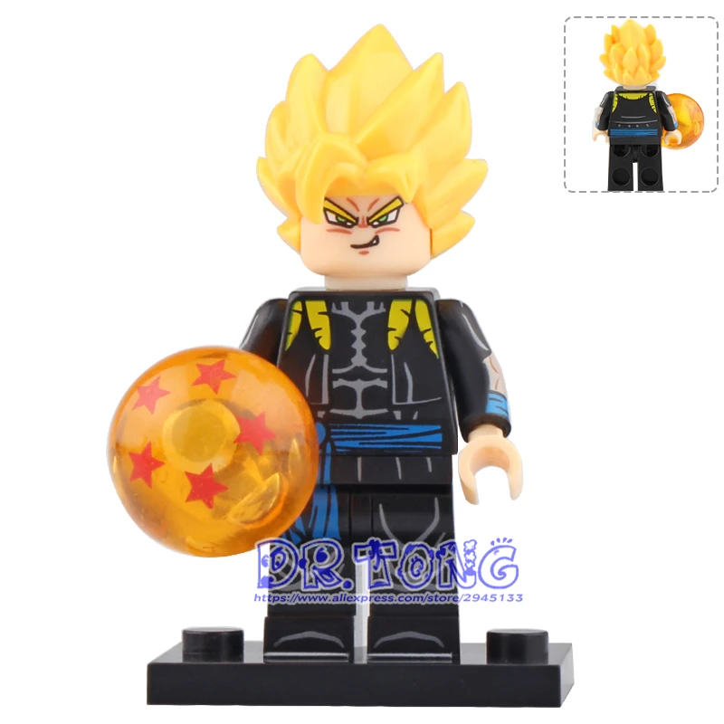 8 шт. Dragon Ball фигурка строительные блоки Son Goku Gogeta Вегета tien shinhan аниме игрушки для детей KT1011