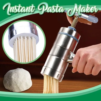 

Instant Pasta Maker Stainless Steel Manual Noodle Maker Press Pasta Machine Kitchenware TUE88