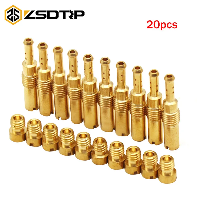 ZSDTRP 20 шт. карбюратор основной/медленный пилотный реактивный Набор Замена для PWK PWM