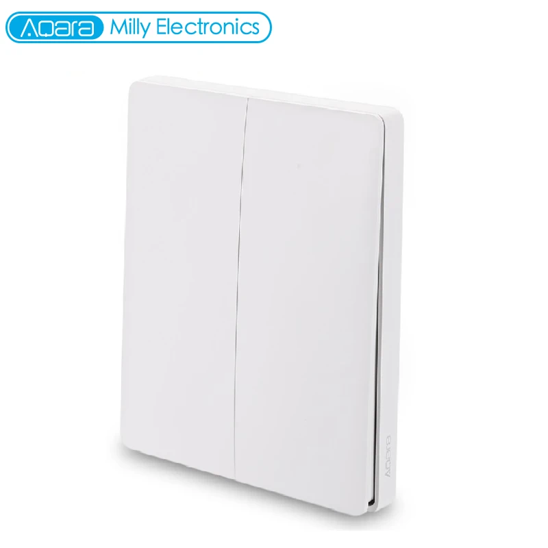 Умный выключатель света Aqara WXKG02LM беспроводная версия с двойным ключом ZiGBee Wifi