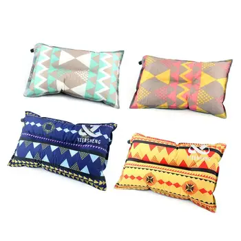 

NEW 1PCS Outdoor Ethnic Wind Automatic Inflatable Pillow Suitable For Travel Camping Hiking Riding Fishing Portable Air Cushion