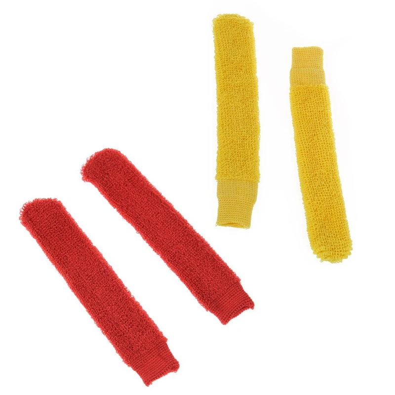 2 шт. ракетка для бадминтона, эластичное полотенце, покрытие для захвата, желтый и 2 шт. ракетка для бадминтона, противоскользящее эластичное полотенце, ручка для полотенца