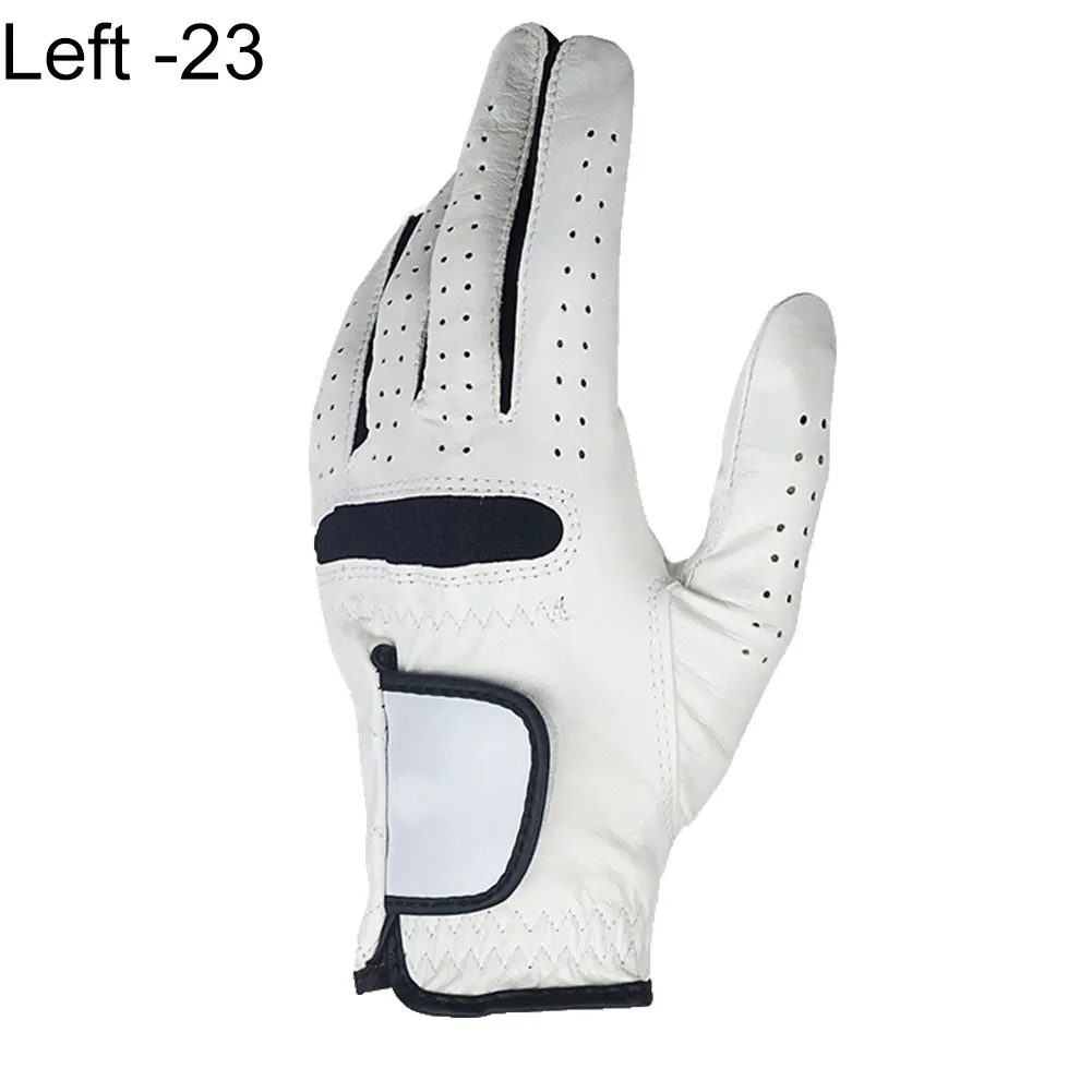 1 шт. левая/правая рука полный палец натуральные кожаные перчатки для гольфа мужские мягкие дышащие перчатки для гольфа из натуральной овчины аксессуары для гольфа