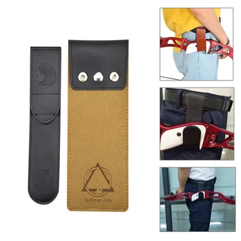 

Waist Arrow Hanging Bag Set Archery Recurve Bow Sling Leather Belt 62.6g