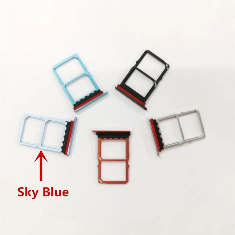 Для huawei P30 держатель лотка для sim-карты адаптер для huawei P30 слот для sim-карты Держатель Замена Ремонт Запасные части - Цвет: Sky Blue