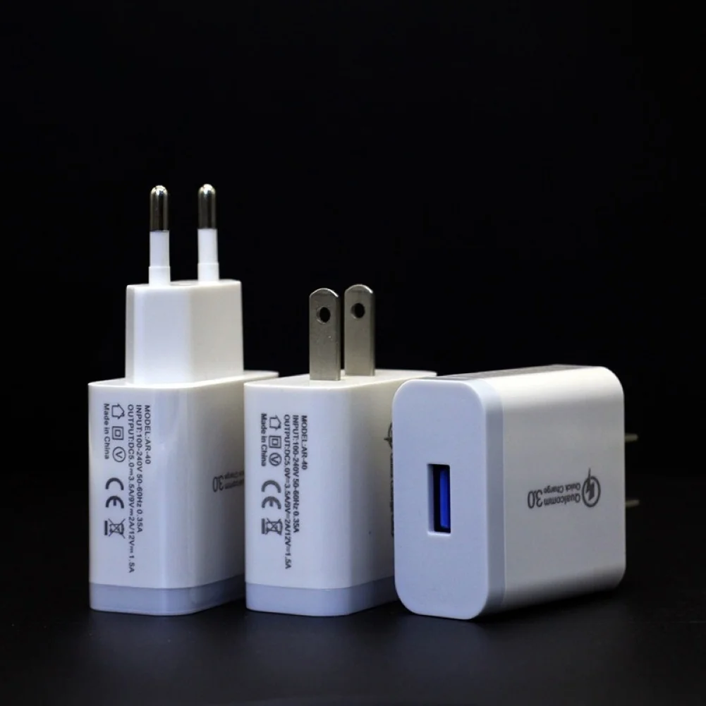 Горячая быстрая зарядка 5 в 3.5A QC3.0 одна USB штепсельная вилка-в AC быстрое зарядное устройство адаптер для huawei телефон зарядное устройство USB для планшета