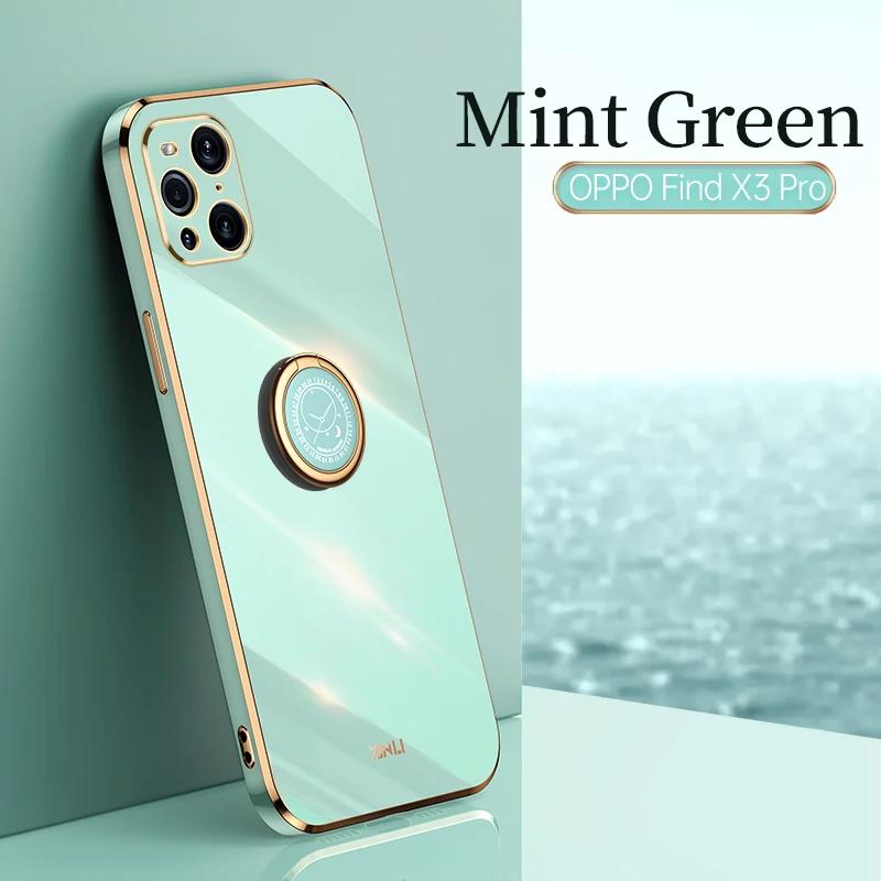 Soft Silicone Electroplating Phone Case For OPPO Find X3 X2 Pro Lite Neo Shockproof Back Cover For Reno 6 5 Pro Plus Lite Case_voghion.com
