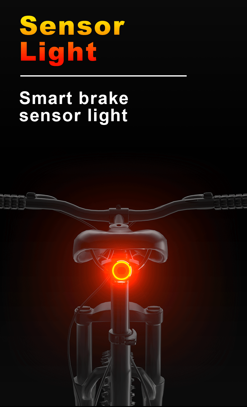 Bike Smart Brake Sensing Light for enhanced cycling safety7