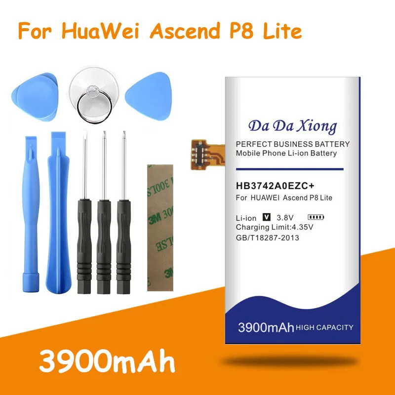 3900mAh HB3742A0EZC + Сменный аккумулятор для Huawei Ascend P8 Lite GR3 2016 TAG L21 L22 L23 L01 L03 L13 ALE