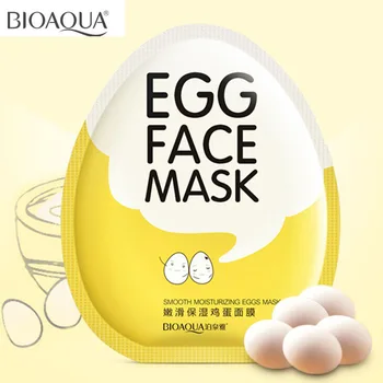 

BIOAQUA Egg Facial Mask Oil Control Brighten Sheet Mask Tender Moisturizing Face Patch For Pimples Korea Skin Care Face masks