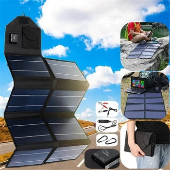 

Solar Panel Outdoor Portable Folding 50W 12V Dual USB Waterproof Phone Battery Solar Charge Off Grid Monocrystalline Module