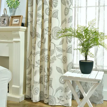 

Modern Curtains for Living Dining Room Bedrooms Plain Simple Polyester Cotton PrintingSemi-shadingBlackout Window doorsCurtains