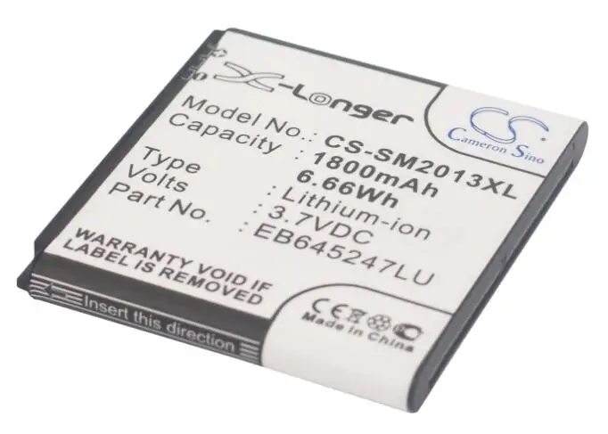 Cameron sino 1800 мАч батарея для SAMSUNG GT-B9388 SCH-W2013 EB645247LL EB645247LU мобильный, Смартфон батарея