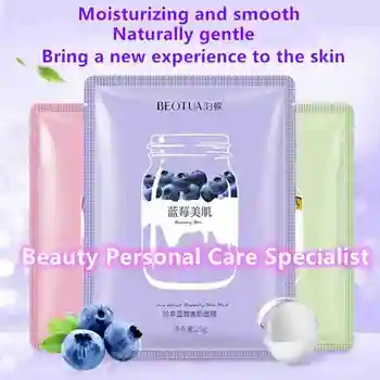 

Natural Fruit Mask Blueberry Strawberry Avocado Moisturizing Brighten Oil Control Anti Wrinkle Face Skin Care Hot