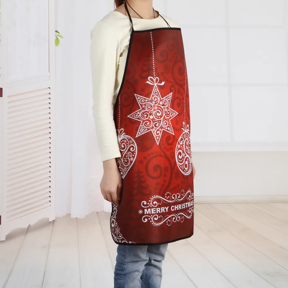 Christmas Decoration Waterproof Apron Christmas Dinner Party Apron