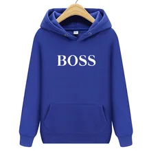 Модные Разноцветные худи для мужчин плюс бархат утолщаются пуловер зима свободные Harajuku принт Boss Кофты для мужчин s хип хоп Уличная одежда