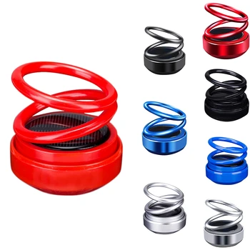 

Solar Double Ring Rotating Suspension Car Perfume with Double Ring Solar Energy Aromatherapy Diffuser