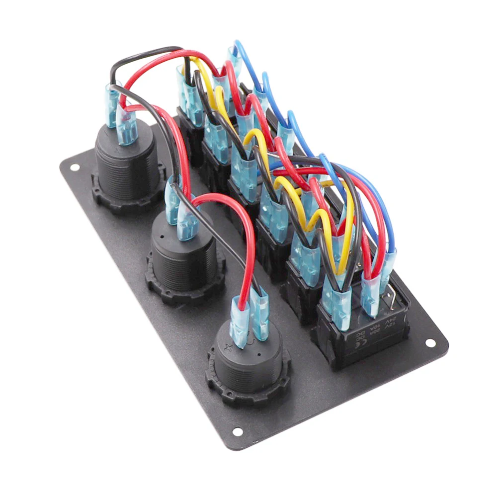 Универсальный автомобильный Морской Переключатель 12V ~ 24v Красочный Цифровой