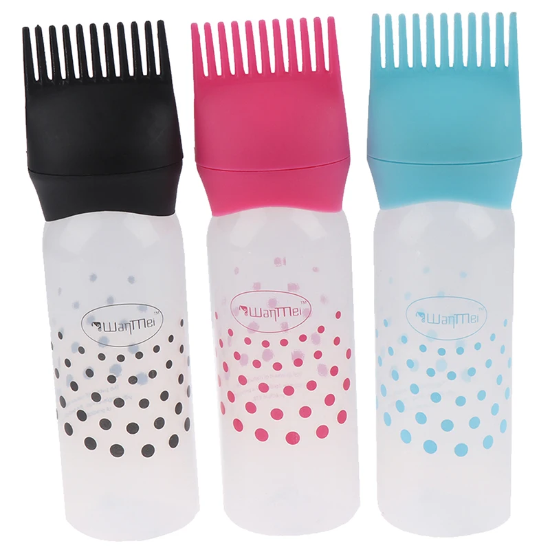 Hair Dye Applicator Bottles 1PCS 170ML Plastic Dyeing Shampoo Bottle Oil Comb Brush Styling Tool Hair Coloring Tools hair oil applicator bottle hair dye applicator bottle hair dyeing bottle hair dye bottle cosmetic plastic bottle