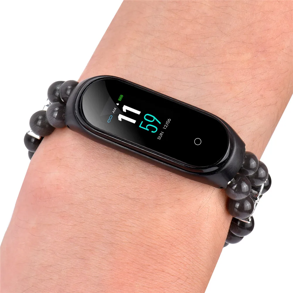 Новое поступление бусин браслет для Xiaomi mi ремешок 4 3 ремешок для mi Band 4 3 Аксессуары для браслета