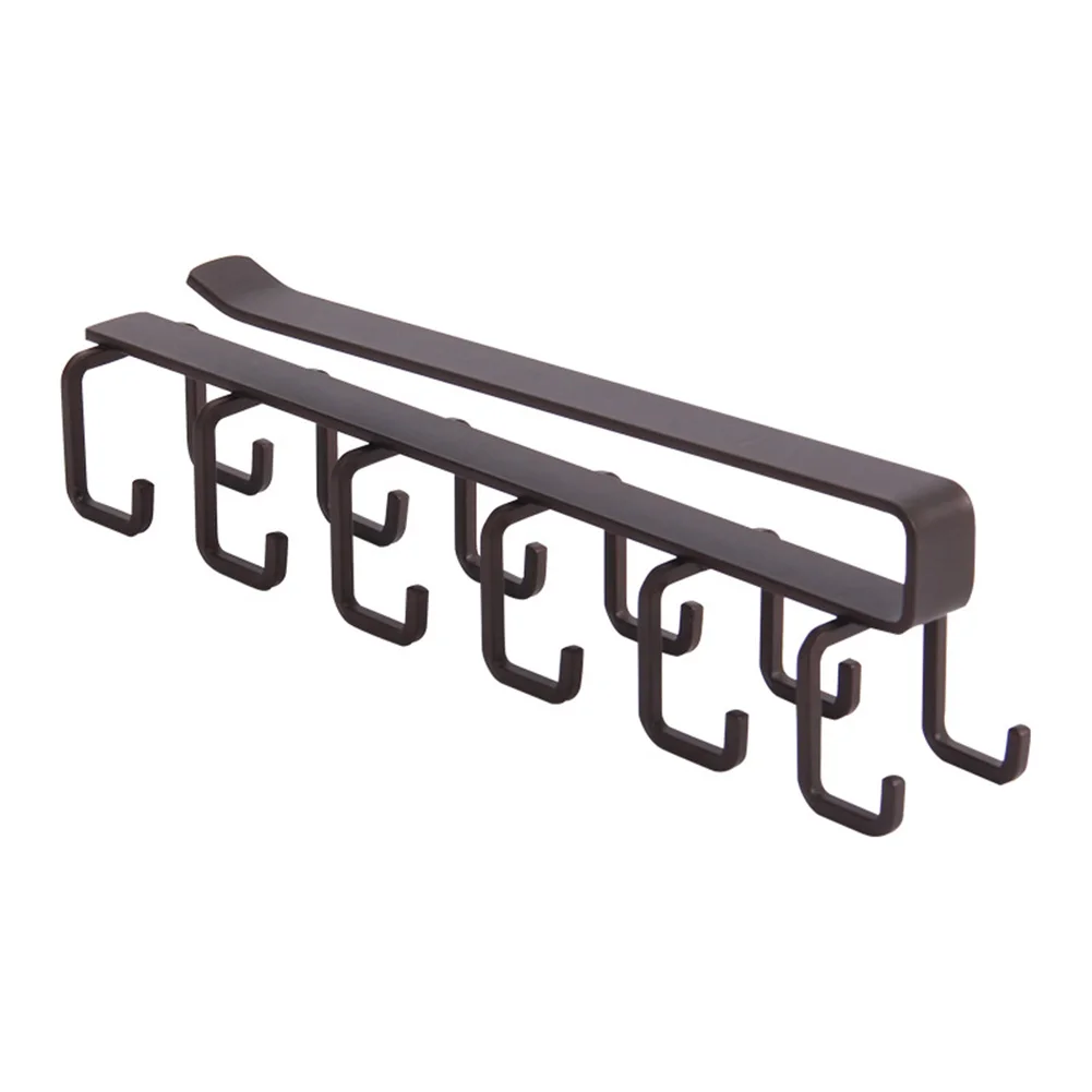 

Flat Iron Metal Hook Hanging Traceless Nail-free Cabinet Kitchen And Toilet Hook Kitchen Cup Rack Drainage Rack