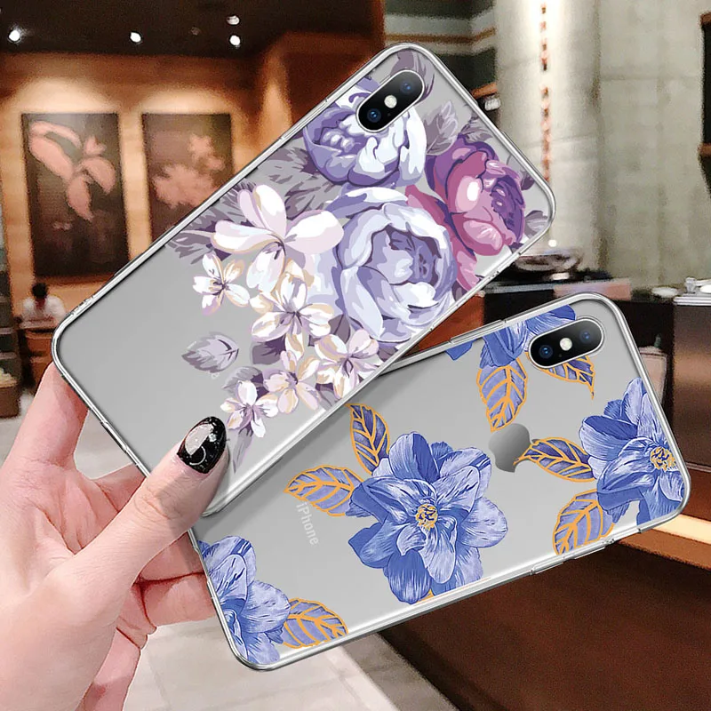 Чехол USLION с зелеными листьями для iPhone 11 Pro XR XS Max X 3D Рельефный цветочный чехол