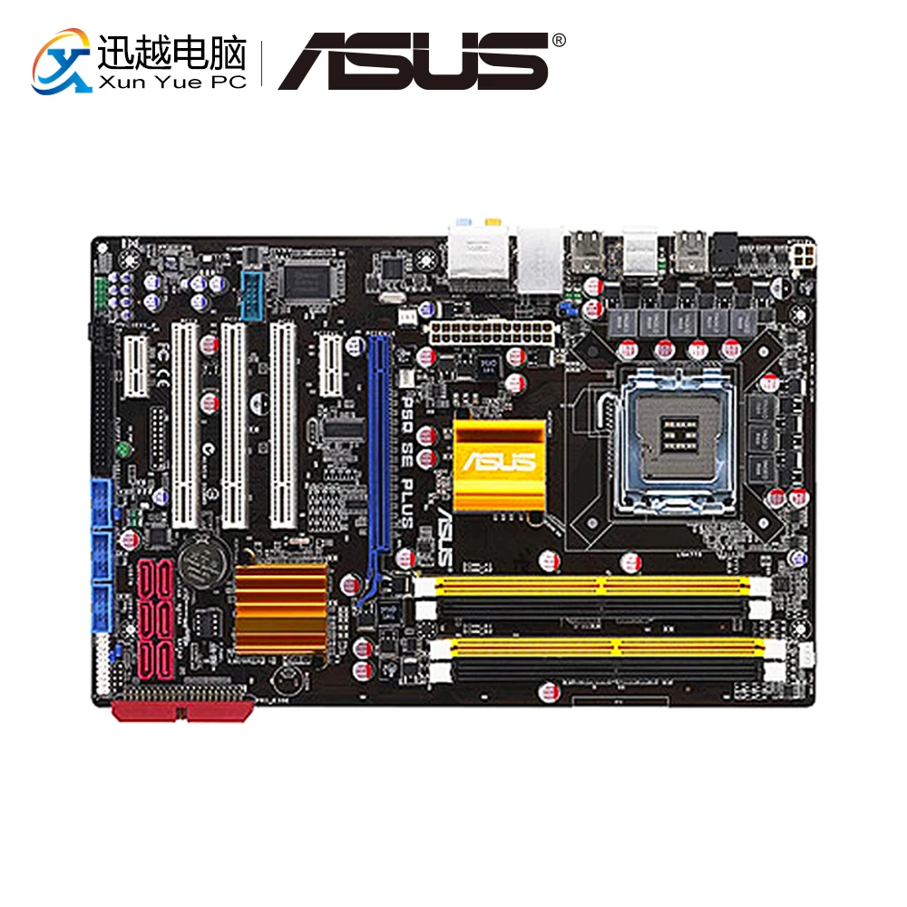 

Asus P5Q SE PLUS Desktop Motherboard P45 Socket LGA 775 For Core 2 Duo DDR2 16G SATA2 USB2.0 ATX Original Used Mainboard